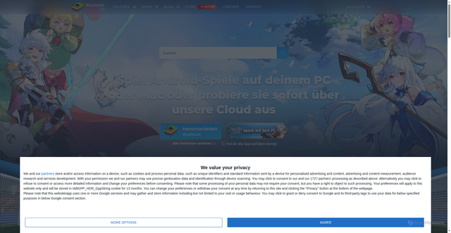 Security scan screenshot of https://delegate.bluestacks.com