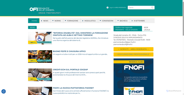 Security scan screenshot of https://www.fnofi.it/ofi-pvda/