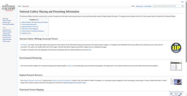 Security scan screenshot of https://research.nationalgallery.org.uk/wiki/research/National_Gallery_Sharing_and_Presenting_Information