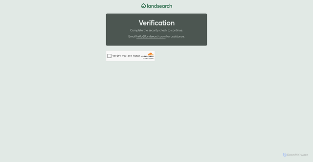 Security scan screenshot of cdn.landsearch.com