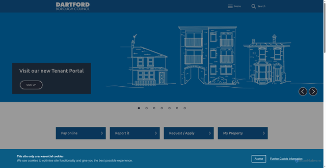 Security scan screenshot of https://www.dartford.gov.uk/