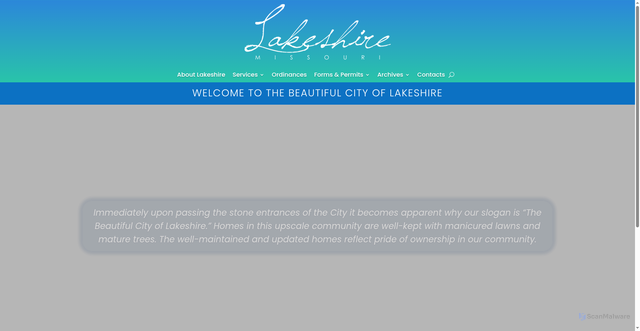 Security scan screenshot of https://lakeshiremo.gov/