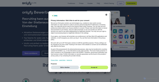Security scan screenshot of https://onlyfy.com