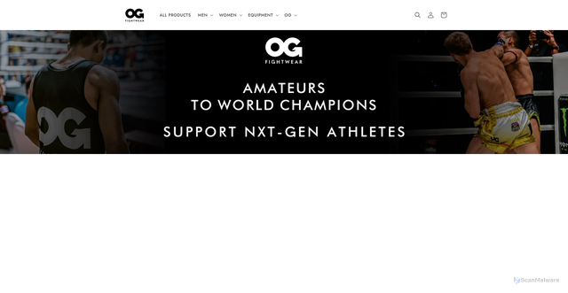Security scan screenshot of https://ogfightwear.com