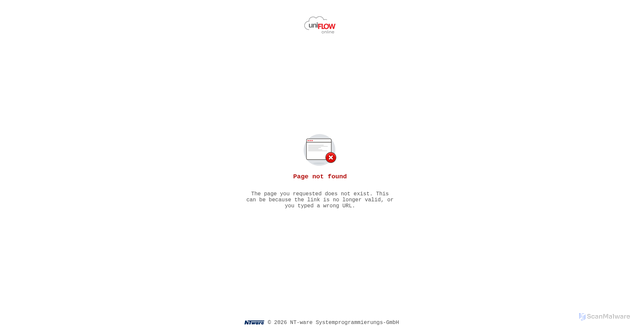 Security scan screenshot of eu.uniflowonline.com