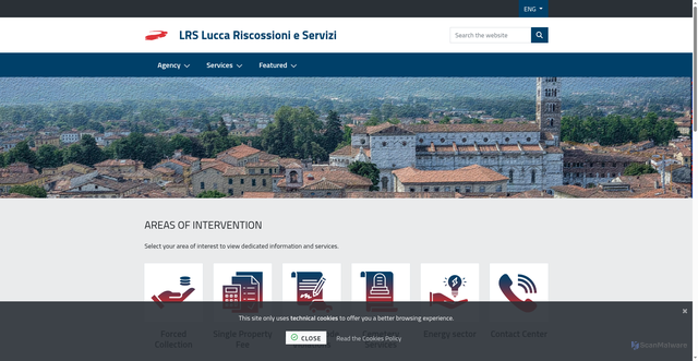 Security scan screenshot of https://www.lrservizisrl.it/it-it/home