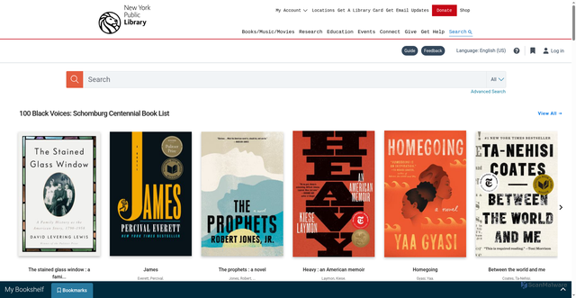 Security scan screenshot of https://borrow.nypl.org