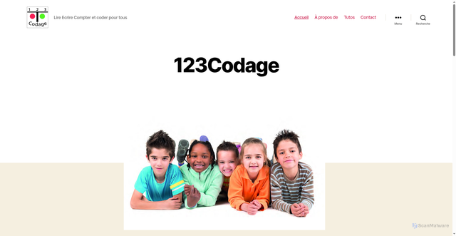 Security scan screenshot of https://123codage.com