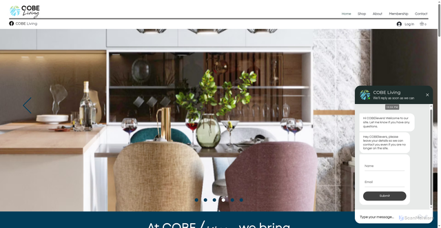 Security scan screenshot of http://cobeliving.com/