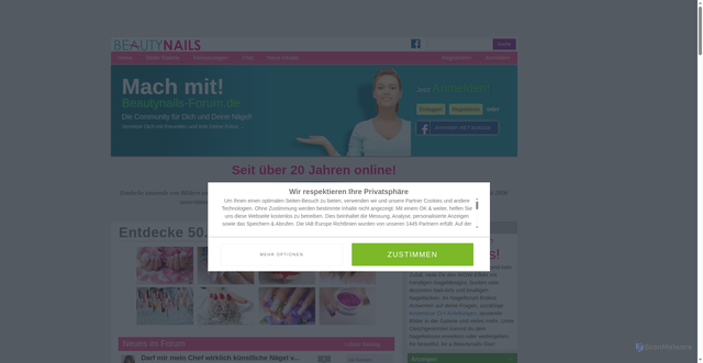 Security scan screenshot of https://beautynails-forum.de