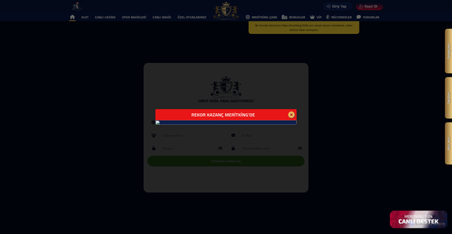 Security scan screenshot of https://meriyking2000.com/register