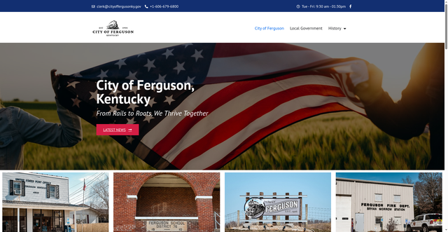 Security scan screenshot of https://cityoffergusonky.gov/