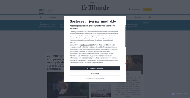 Security scan screenshot of https://cooren.transit-clients-fr.com/