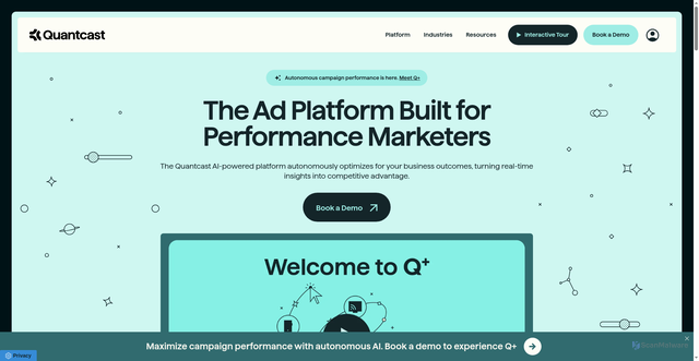 Security scan screenshot of https://www.quantcast.com