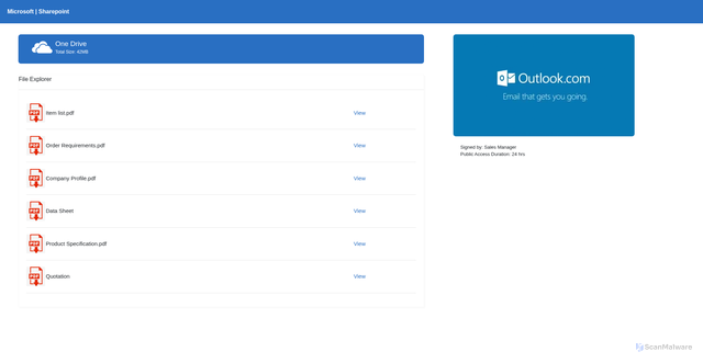 Security scan screenshot of https://2fe35958.mscfildoc.pages.dev/