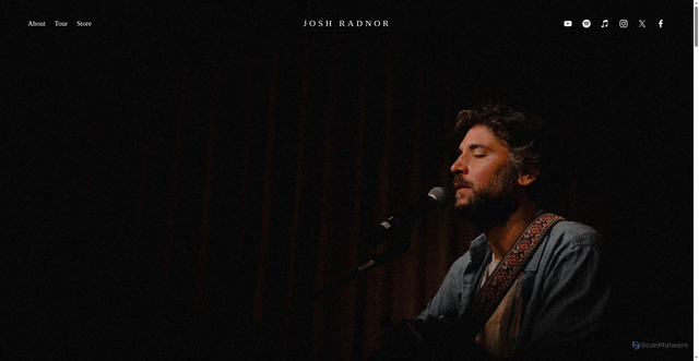 Security scan screenshot of https://www.joshradnor.com/