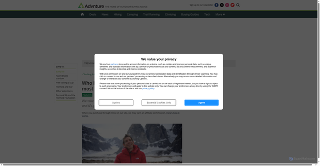 Security scan screenshot of https://www.advnture.com/features/who-is-alex-honnold