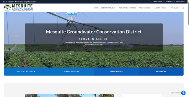 Security scan screenshot of https://mesquitegcd.gov/