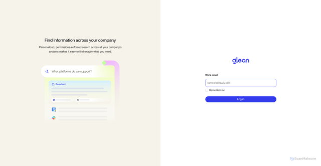 Security scan screenshot of https://glean-public-external.glean.com