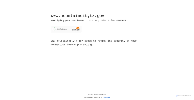 Security scan screenshot of https://www.mountaincitytx.gov/
