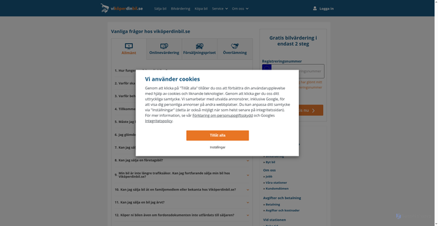 Security scan screenshot of https://www.vikoperdinbil.se/faq/?MID=SE_CRM_2_98_0_209460_647993450430_4&tms=1770003529&utm_source=CRM&utm_medium=email&utm_campaign=98_3&brand=Opel&type=Corsa%201.2%20Basis&hash=530d8b2d1ec94ccca2cbc3e3931868e4