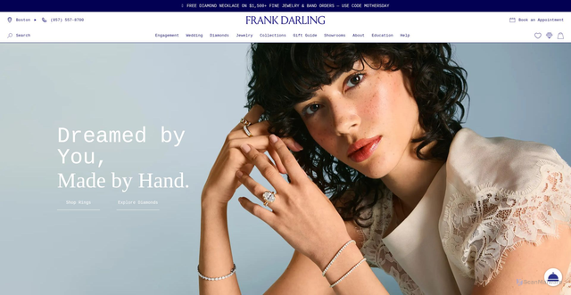 Security scan screenshot of https://frankdarling.com/