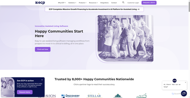 Security scan screenshot of https://ecp123.com