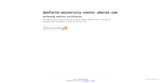 Security scan screenshot of https://danforth-university-center.wheree.com/