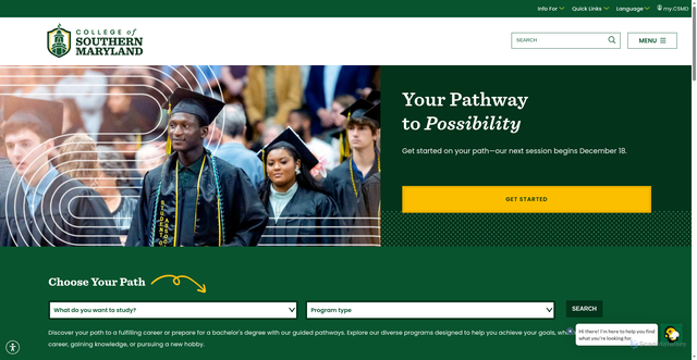 Security scan screenshot of https://www.csmd.edu/index.html