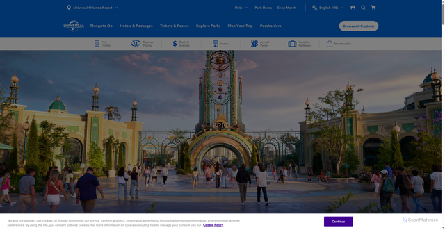 Security scan screenshot of https://www.universalorlando.com/web/en/us/theme-parks/epic-universe