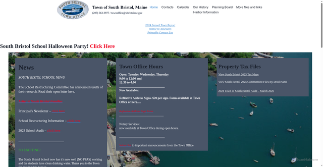 Security scan screenshot of https://sbristolme.gov/