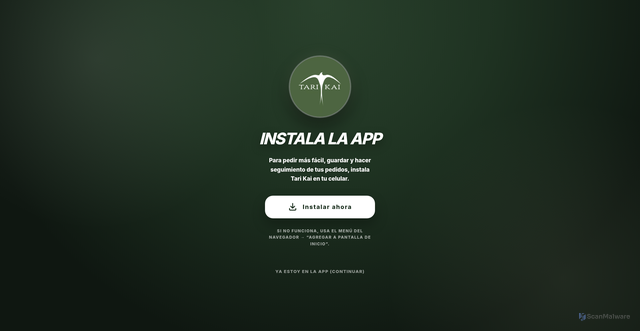 Security scan screenshot of https://tarikai.pages.dev/