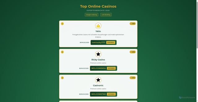 Security scan screenshot of http://24424452922022833.podbex.com/