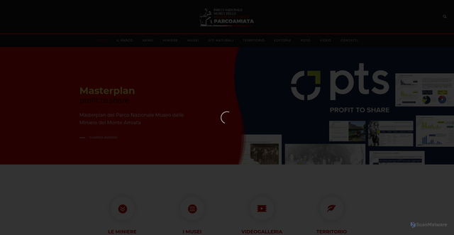 Security scan screenshot of https://www.parcoamiata.com/