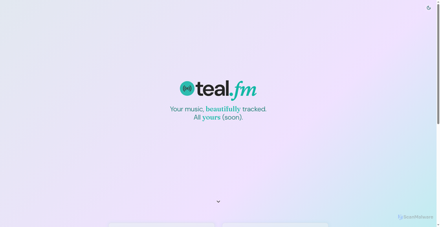 Security scan screenshot of https://teal-fm.pages.dev/