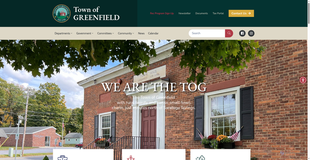 Security scan screenshot of https://greenfieldny.gov/