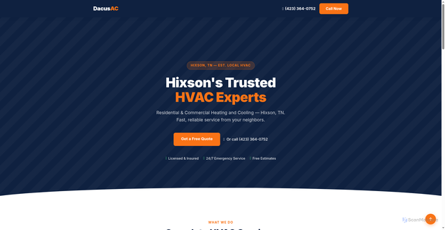 Security scan screenshot of https://hirejarvis-demos.pages.dev/dacus-ac/