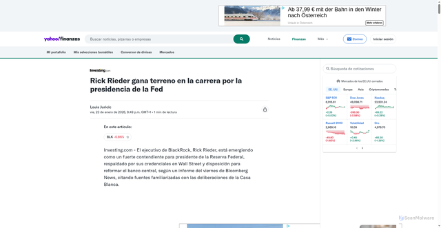 Security scan screenshot of https://es-us.finanzas.yahoo.com/noticias/rick-rieder-gana-terreno-carrera-194903916.html
