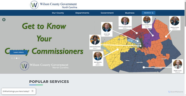 Security scan screenshot of https://www.wilsoncountync.gov/