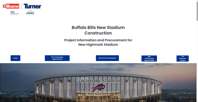 Security scan screenshot of https://www.buffalobillsnewstadium.com/