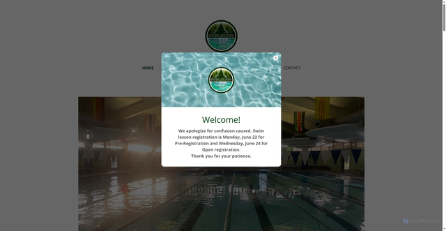 Security scan screenshot of https://evergreenpools.org/