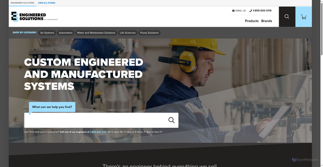 Security scan screenshot of https://www.engineeredsolutions.io