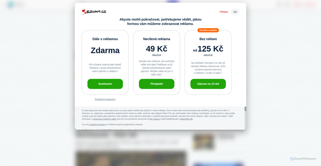 Security scan screenshot of https://online.sport.cz