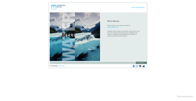 Security scan screenshot of https://meltwaternews.com