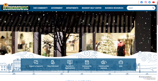 Security scan screenshot of https://oconomowoc-wi.gov/