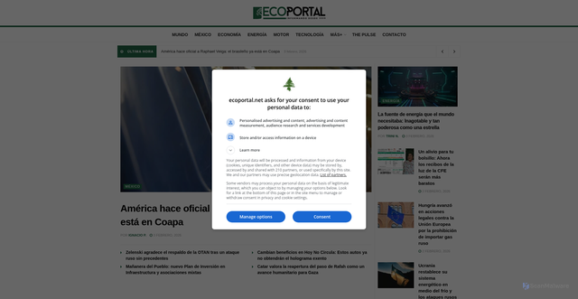 Security scan screenshot of https://ecoportal.net