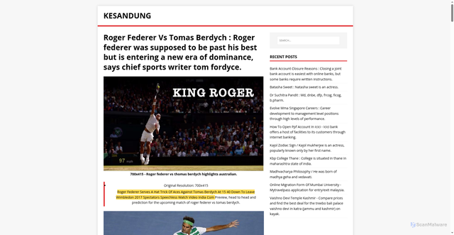 Security scan screenshot of https://jesadonik.pages.dev/post/roger-federer-vs-tomas-berdych/