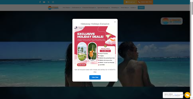 Security scan screenshot of https://www.hideawayholidays.com.au/explore-new-caledonia/