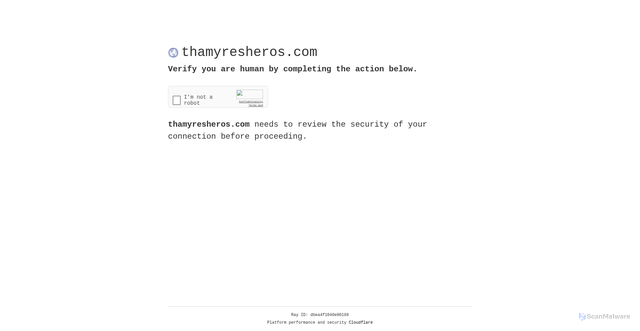 Security scan screenshot of https://thamyresheros.com