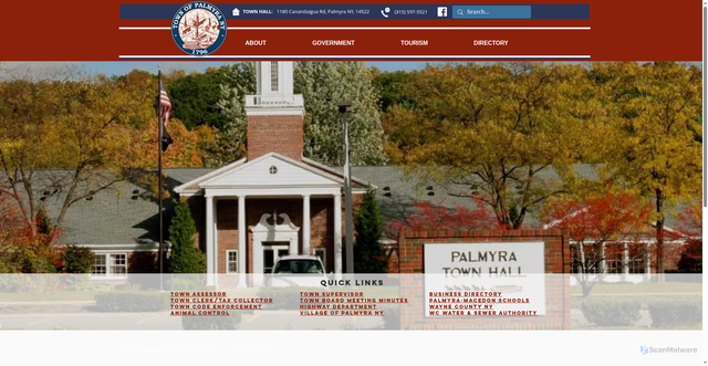 Security scan screenshot of https://www.palmyrany.gov/